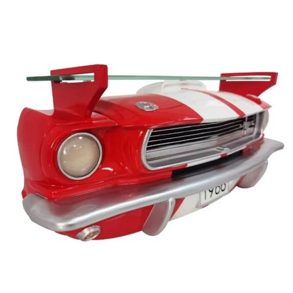 1966 Shelby GT 350 Ford Mustang car nose as wall shelf Red/White