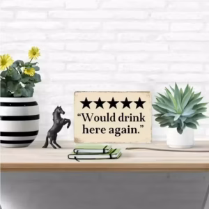 1pc Humorous Sign, Suitable for Bar Wall Decoration,