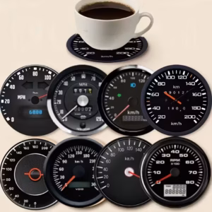 8pcs Dashboard Themed Coasters
