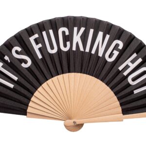 Black "Fucking Hot" Fan