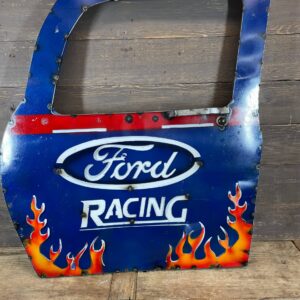 CLEARANCE-Ford Racing Metal Sign-WH-Truck Door-29x32H-0
