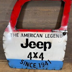 CLEARANCE-Jeep Wall Metal Sign-WH5-Truck Door-29x32H in-0
