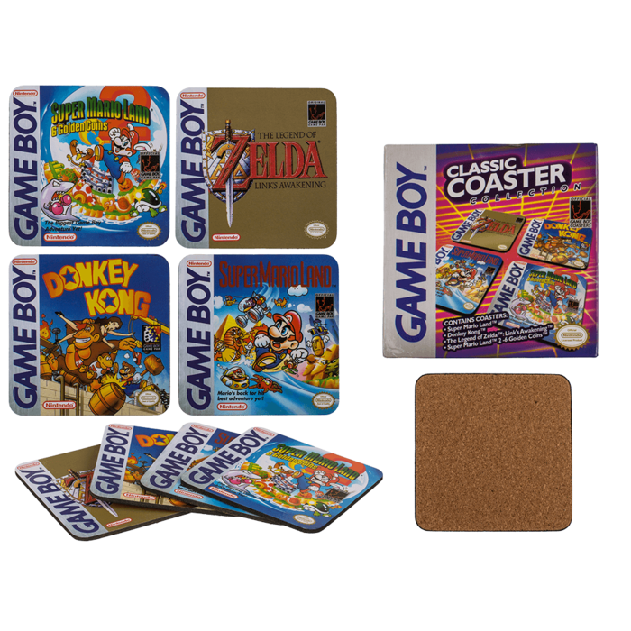 Cork coasters, Gameboy - Classic Collection