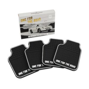 Dapper Chap Set Of 4 Car Mat Coasters In Gift Box