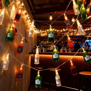 Bottle-Shaped String Lights - 1.5M/10 Leds Battery Powered Warm Light