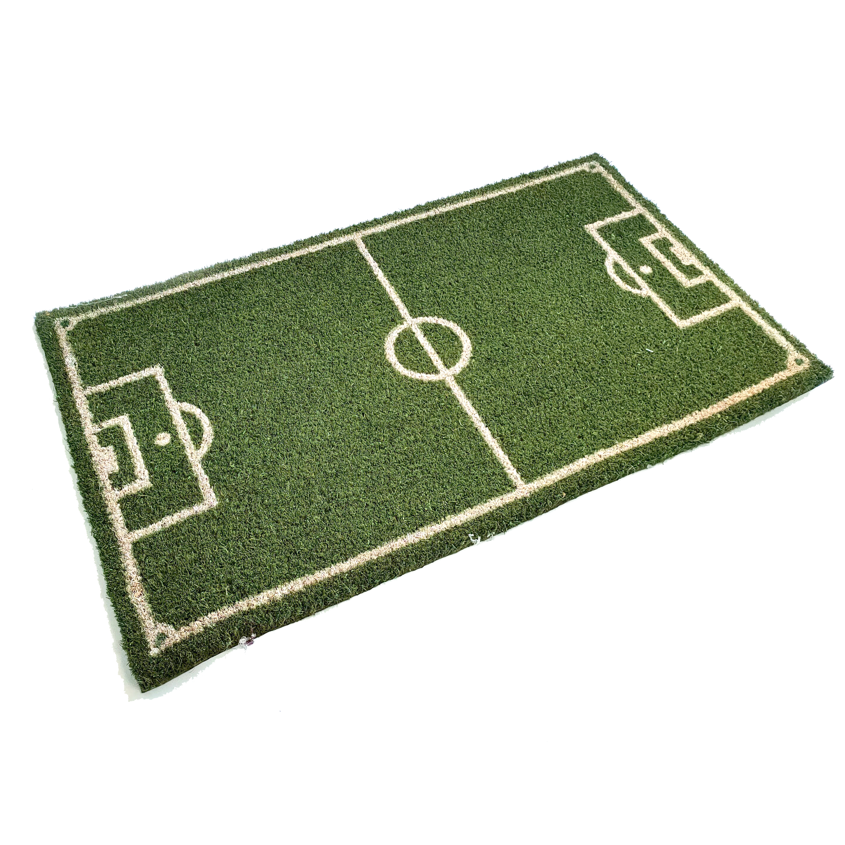 Green Football Pitch Coir Door Mat