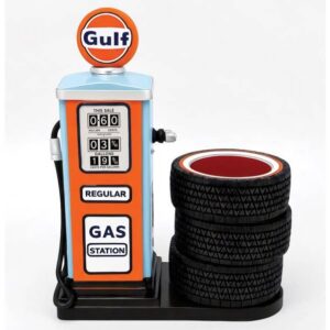 Gulf 1963 Resin Gas Pump Pen Holder and Desk Organizer