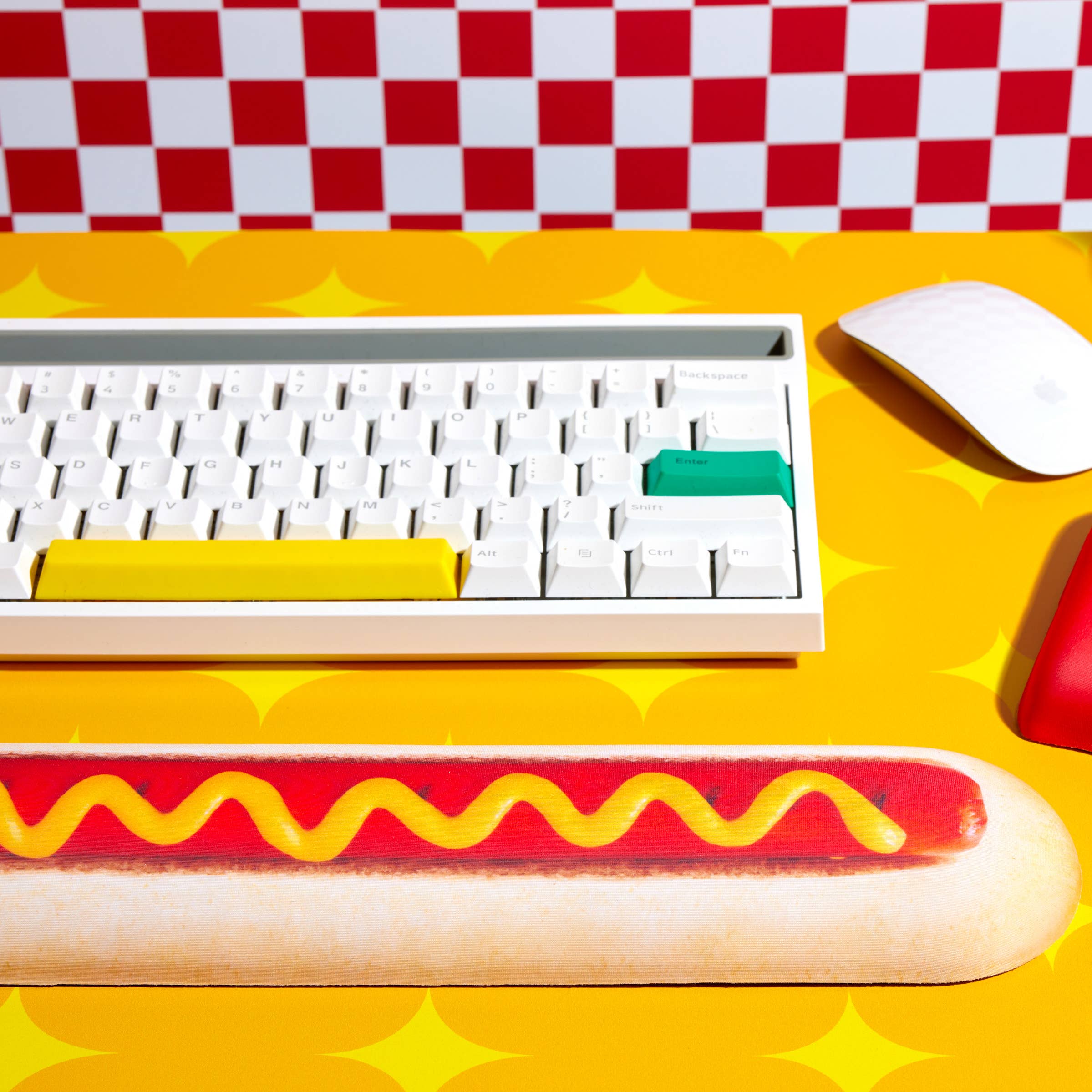 Hot Dog Keyboard Rest - Memory Foam