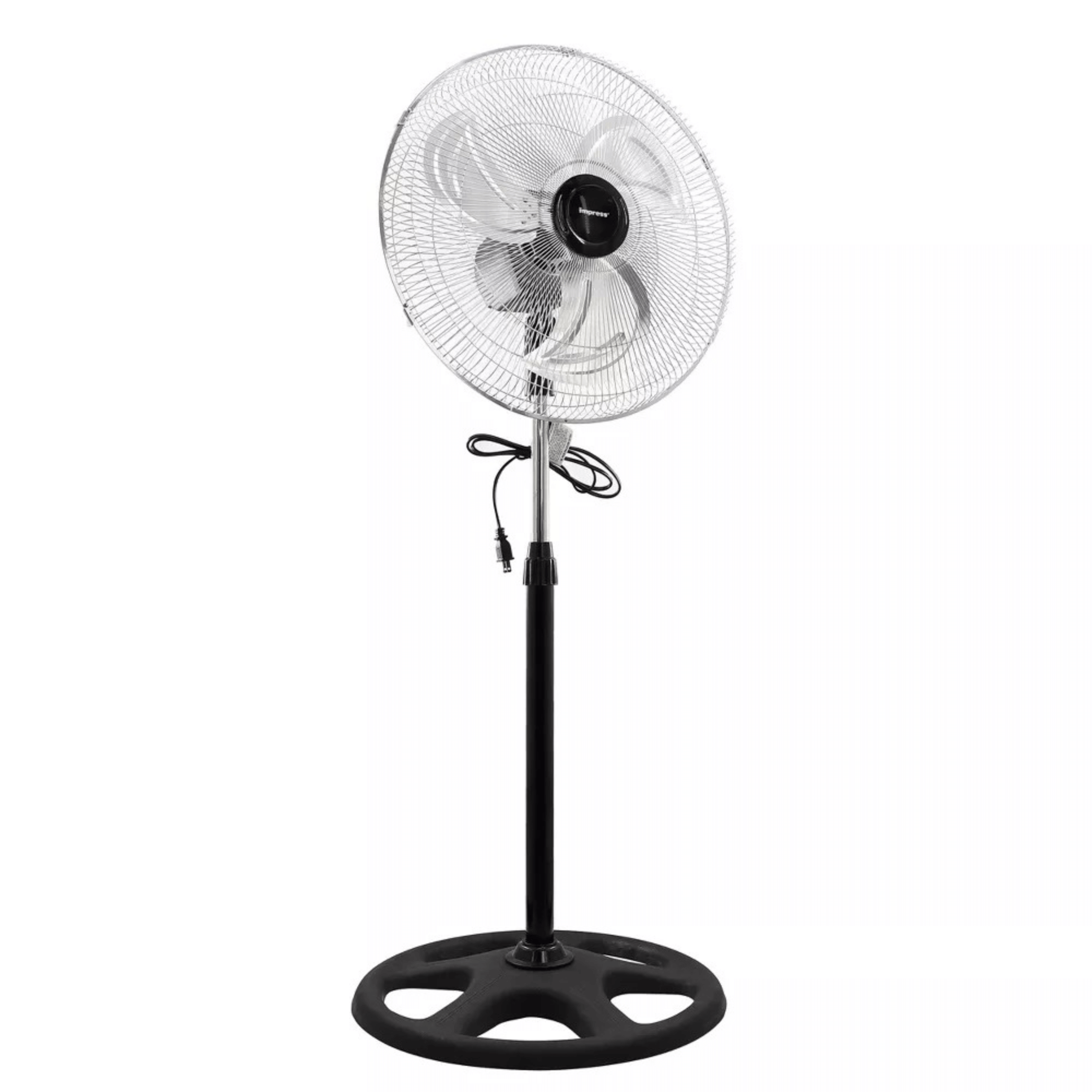 Impress 18-Inch Chrome Hi-Speed Standing Oscillating Fan