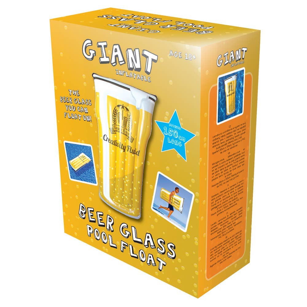 Inflatable Beer Pint Glass Pool Float