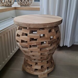 Kursi Wood - Handmade Teak Stool / Side Table