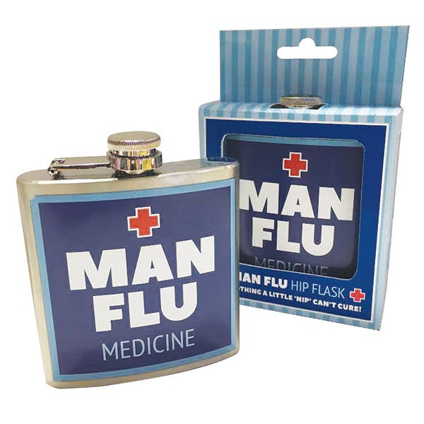 Man Flu Hip Flask - Novelty Gift