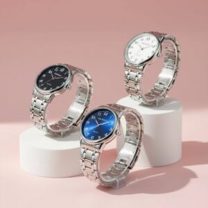 Men’s Classic Round Face Quartz Movement Watch