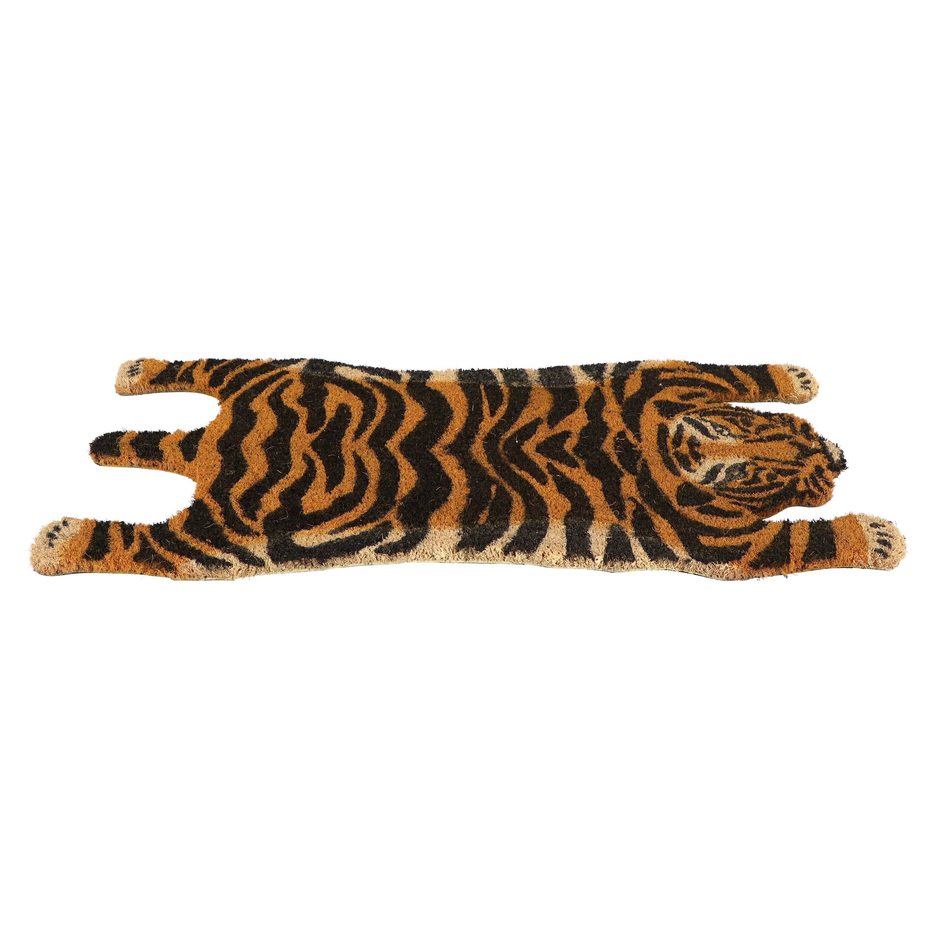 Doormat Coir Tiger Shape