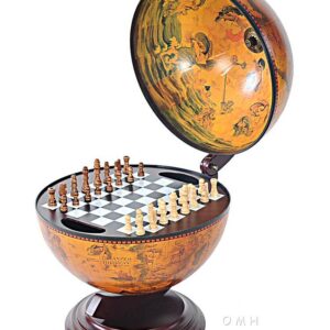 Red Globe 13 inches with Chess Holder