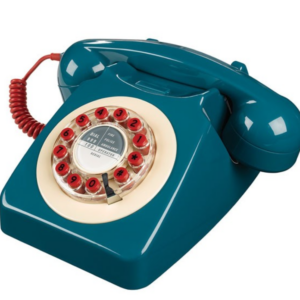 Retro 746 Telephone in Petrol Blue