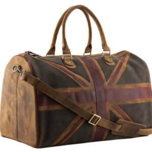 Union Jack Vintage Holdall in Brown - 29 7441