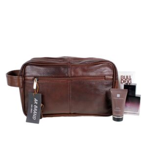 Washbag Toiletry Bag for Men, Leather, for Personal Toilet