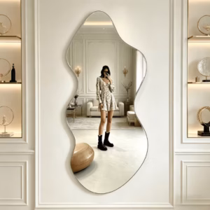 Wavy Edge Acrylic Full-Length Mirror
