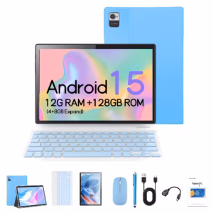 10.1-inch Tablet with Android 15, GMS Tab with GPS.