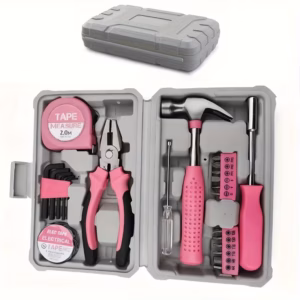 24pcs Pink Home Tool Set