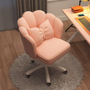 Bow Office Chair Velvet Vanity Chair