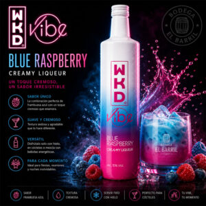 WKD Vibe Blue Raspberry Creamy Liqueur